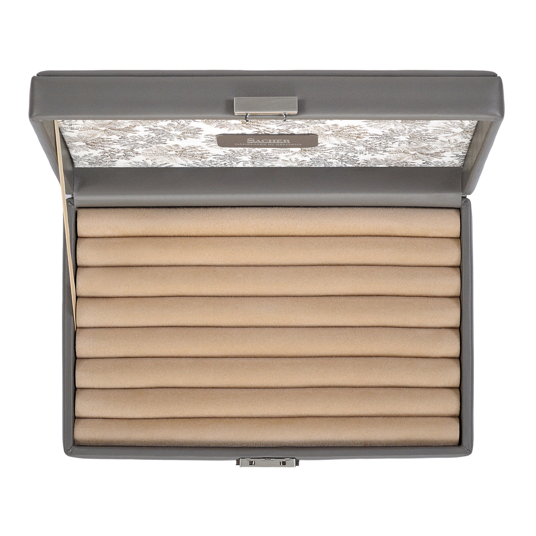 Ringetui fleur venice / grau (Leder)