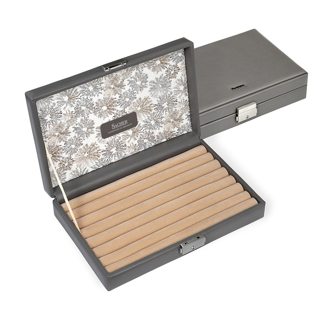 Ringetui fleur venice / grau (Leder)