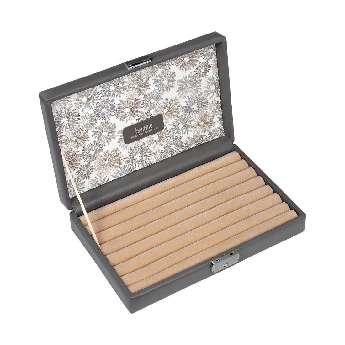 Ringetui fleur venice / grau (Leder)