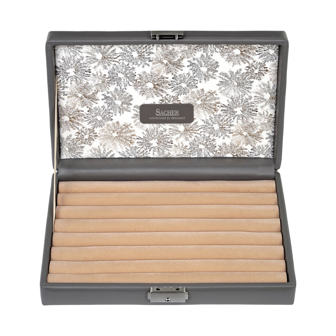 Ringetui fleur venice / grau (Leder)