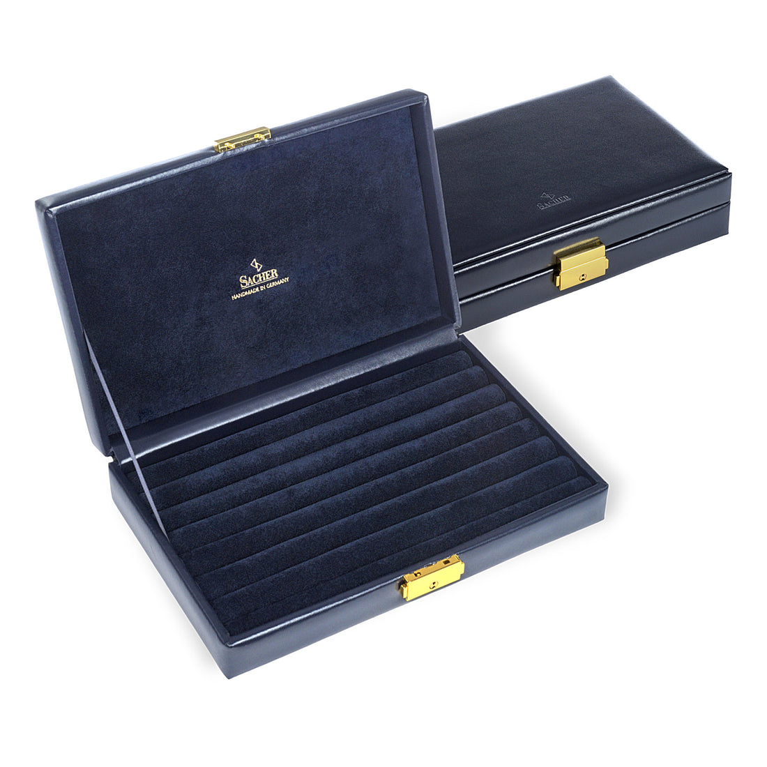 case for rings acuro / navy (leather)