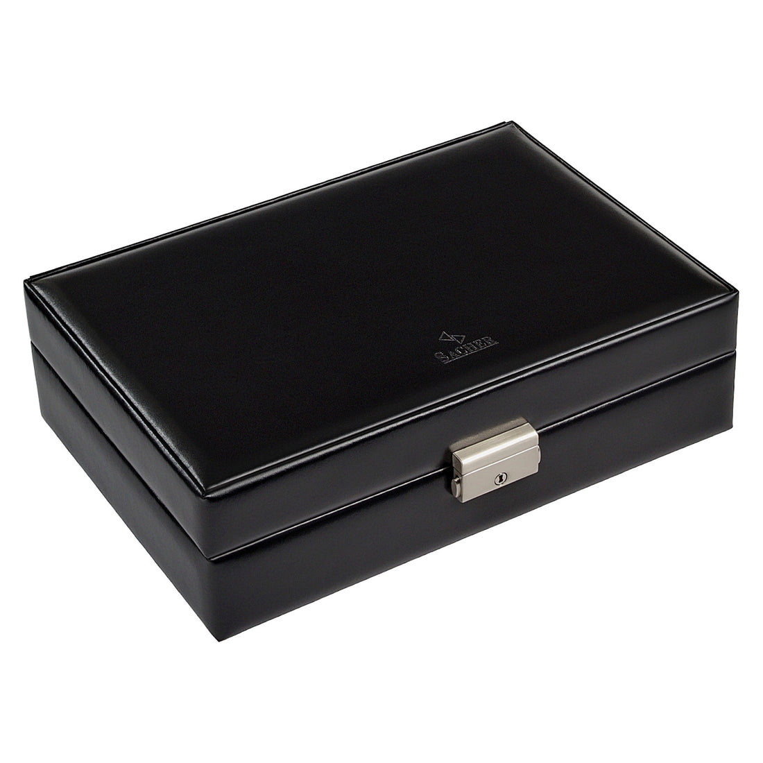 case for 10 watches black exclusive / black (leather)