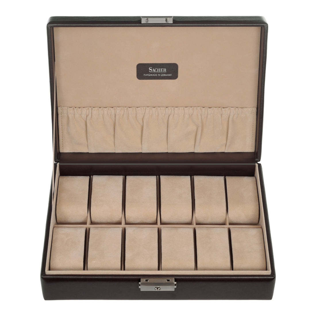 Watch case for 12 watches new classic / mocca