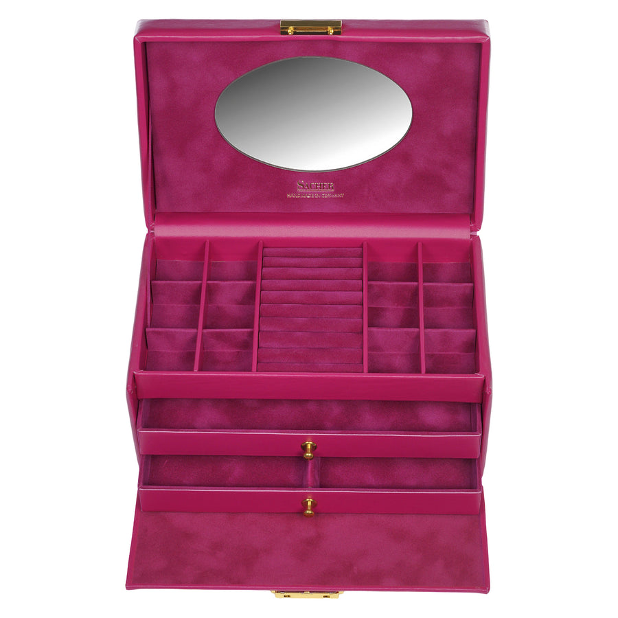 jewellery case Emma colisimo / pink (cowhide leather)