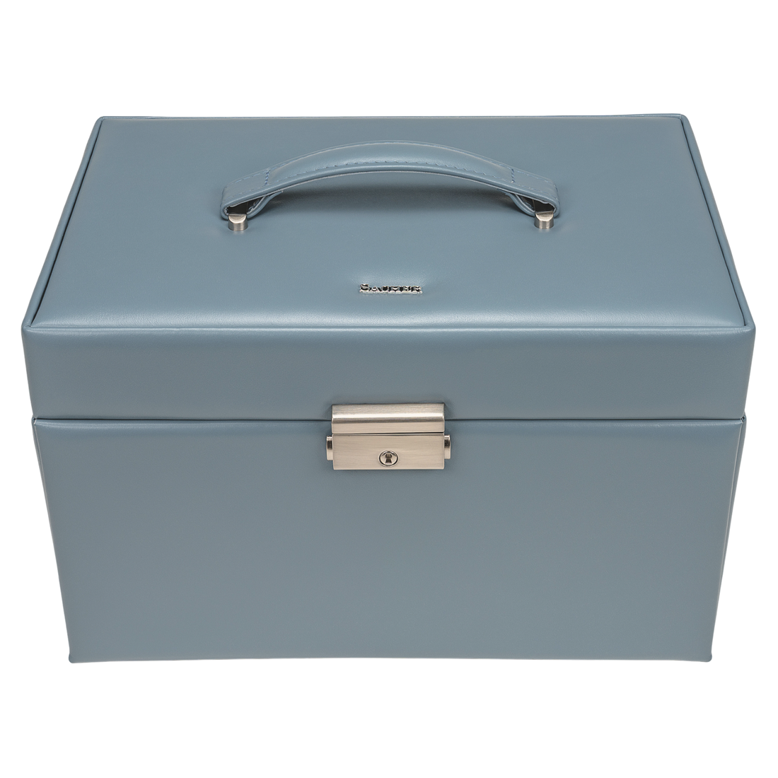 Schmuckkasten Lena pastello / hellblau (Leder)