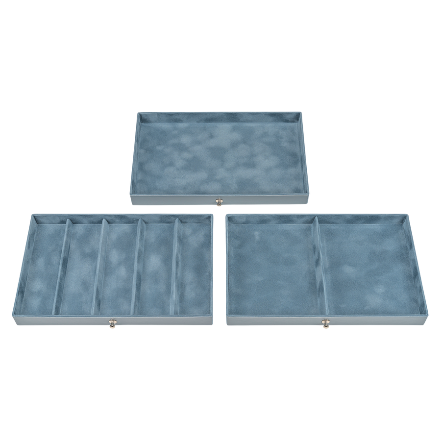Schmuckkasten Lena pastello / hellblau (Leder)