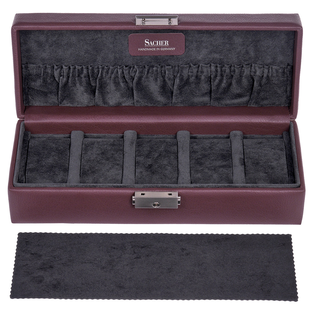 case for 5 watches cadeluxe / bordeaux (cowhide leather)