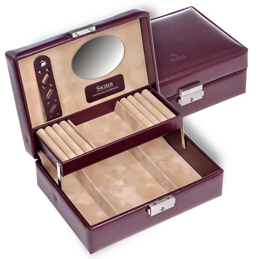 Jewelry box Britta new classic / bordeaux (leather)