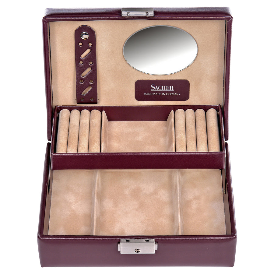 Jewelry box Britta new classic / bordeaux (leather)