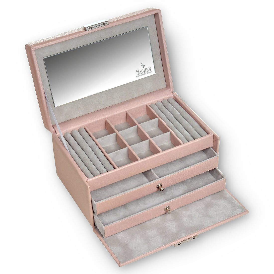 jewellery case Elly pastello / rose (leather)