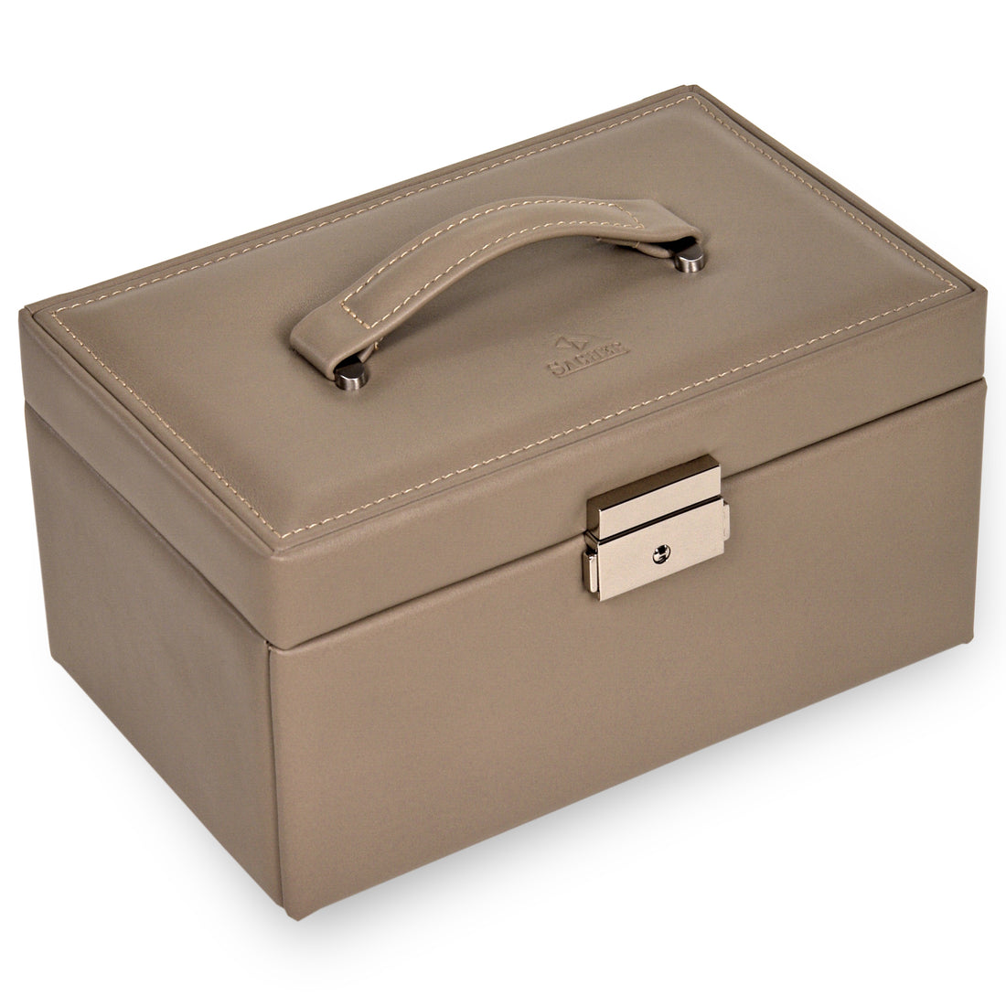 jewellery case Elly nature / taupe (leather)