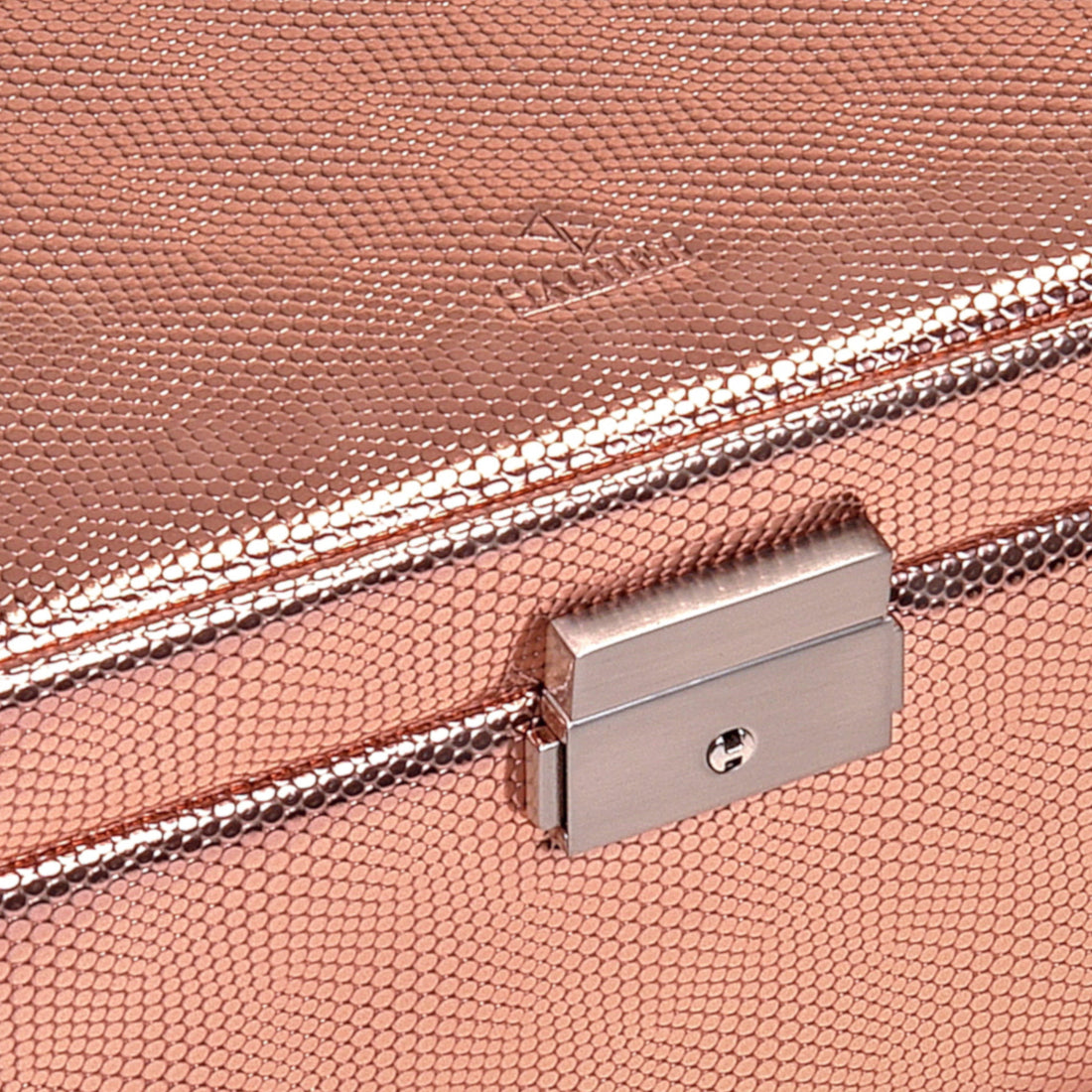 jewellery case Elly lagarto / rose gold