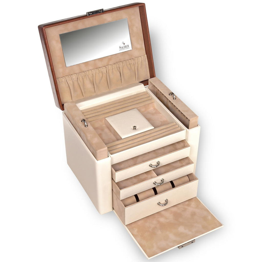 Maxima travel / cream jewelry box