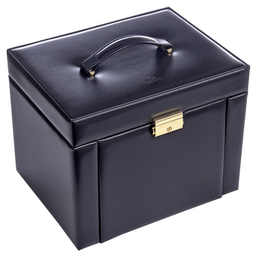 jewellery box Marta acuro / navy (leather)