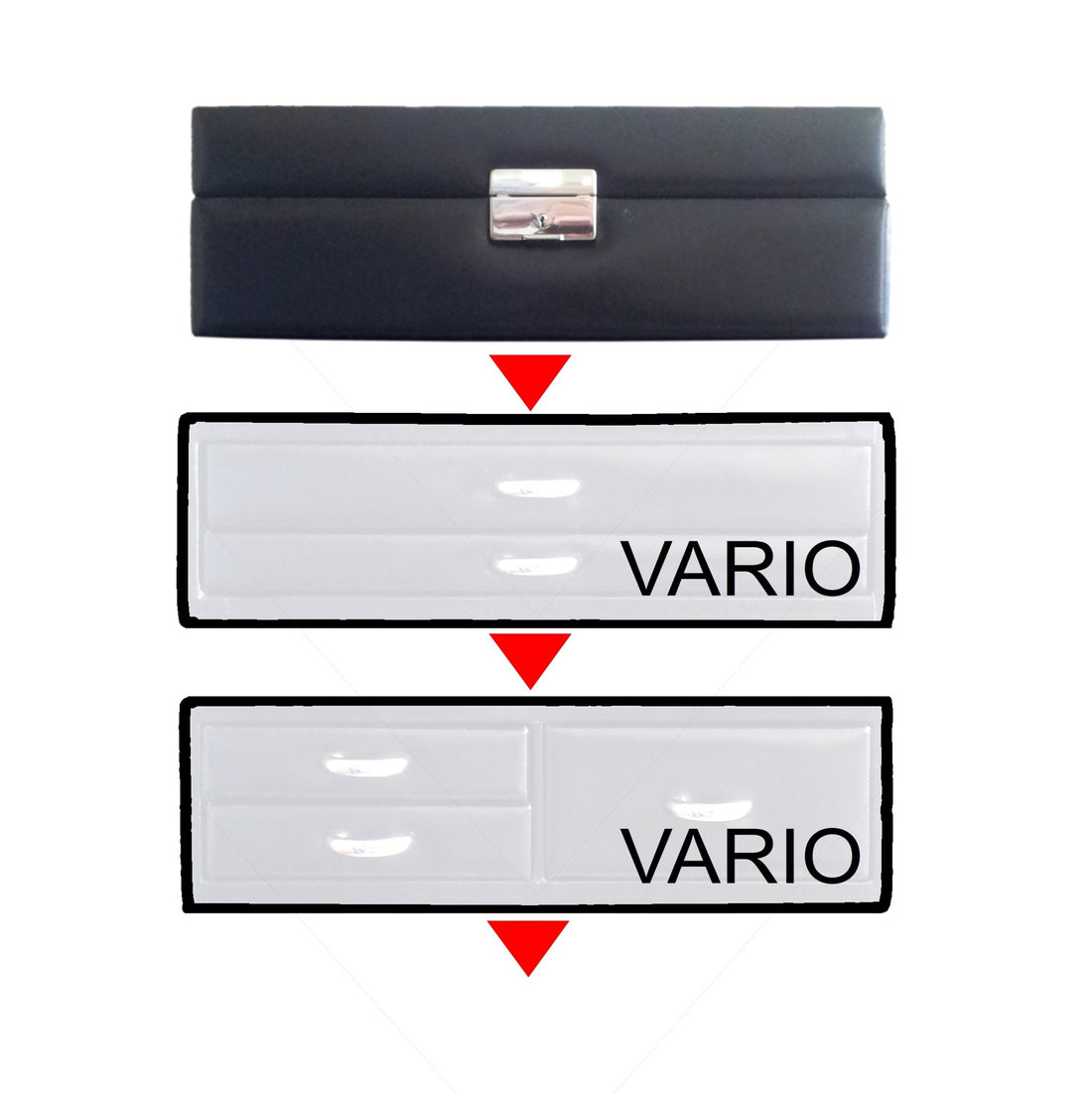 Top-Modul VARIO vario / schwarz (Leder)