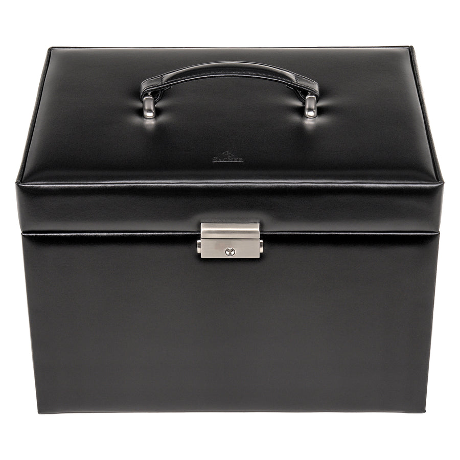 jewellery case for rings Victoria vario / black (leather)