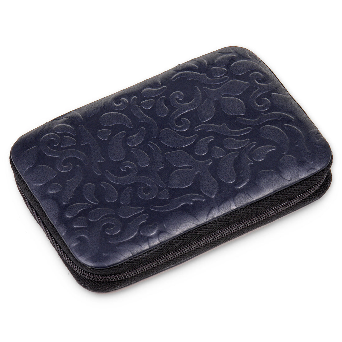 7 pcs. manicure set ornamento / navy (leather)